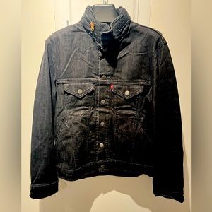 Levi’s Trucker/motorcycle Jacket with reflective signs